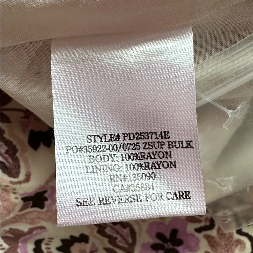 New with tags Z Suppy Floral fit and flare elastic smocked waist midi maxi dress - Picture 14 of 15